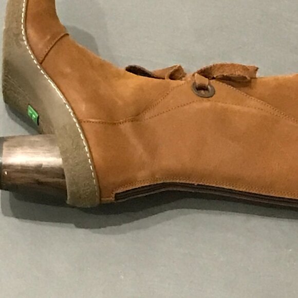 EL NATURALISATA HIGH HEEL BROWN/TAN LEATHER BOOT - Picture 3 of 3